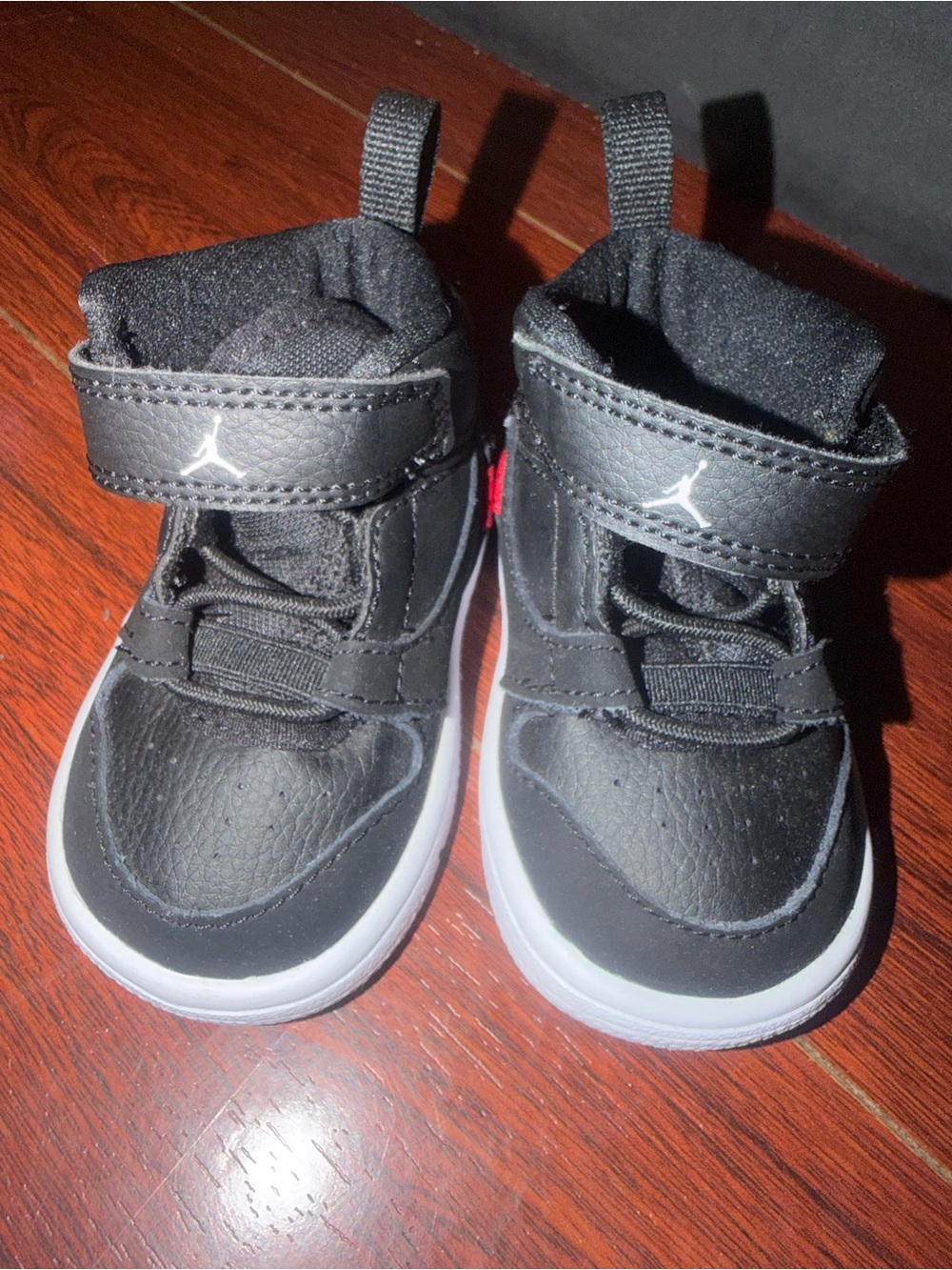 Nike Black Toddler High-Top Sneakers with White Soles